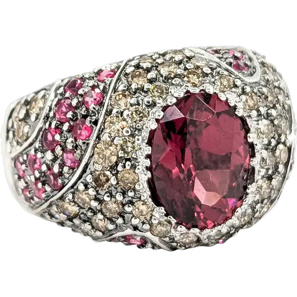 Sonia B. Design 2.00ctw Pink Tourmaline, Red Spin… - image 1