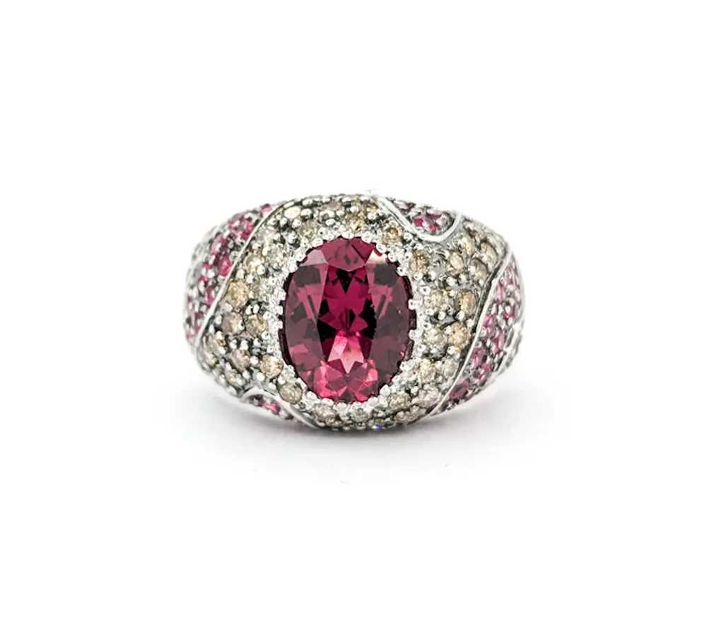 Sonia B. Design 2.00ctw Pink Tourmaline, Red Spin… - image 6