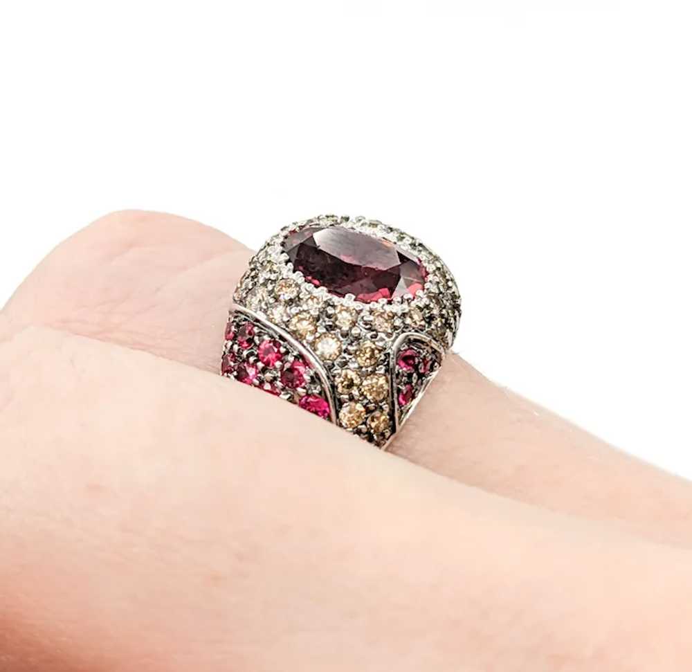 Sonia B. Design 2.00ctw Pink Tourmaline, Red Spin… - image 7