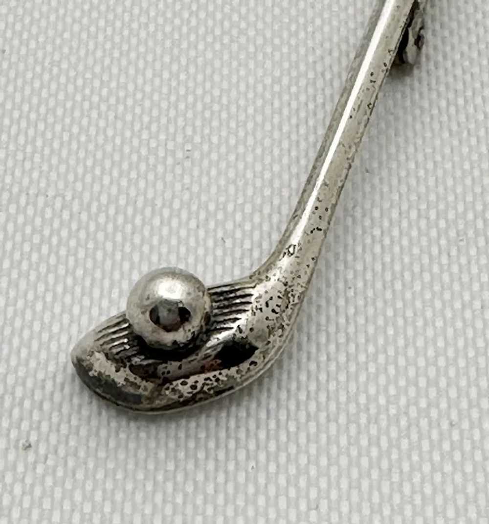 Vintage Sterling Silver Golf Club Pin Beaucraft S… - image 3