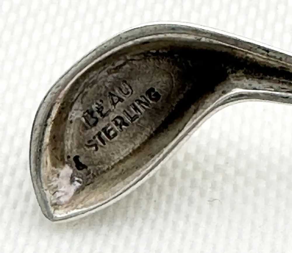 Vintage Sterling Silver Golf Club Pin Beaucraft S… - image 5