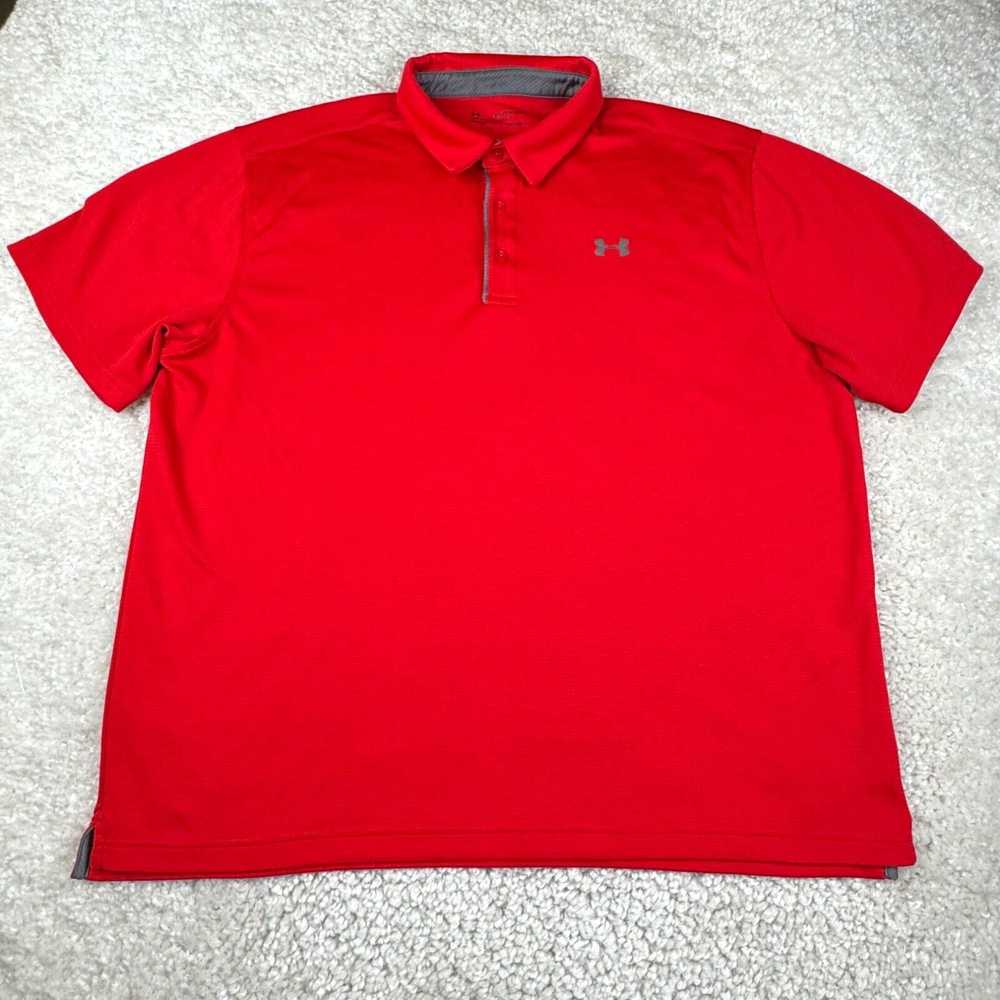 Under Armour Under Armour Polo Shirt Men XXL Red … - image 1
