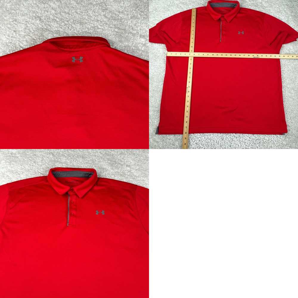 Under Armour Under Armour Polo Shirt Men XXL Red … - image 4