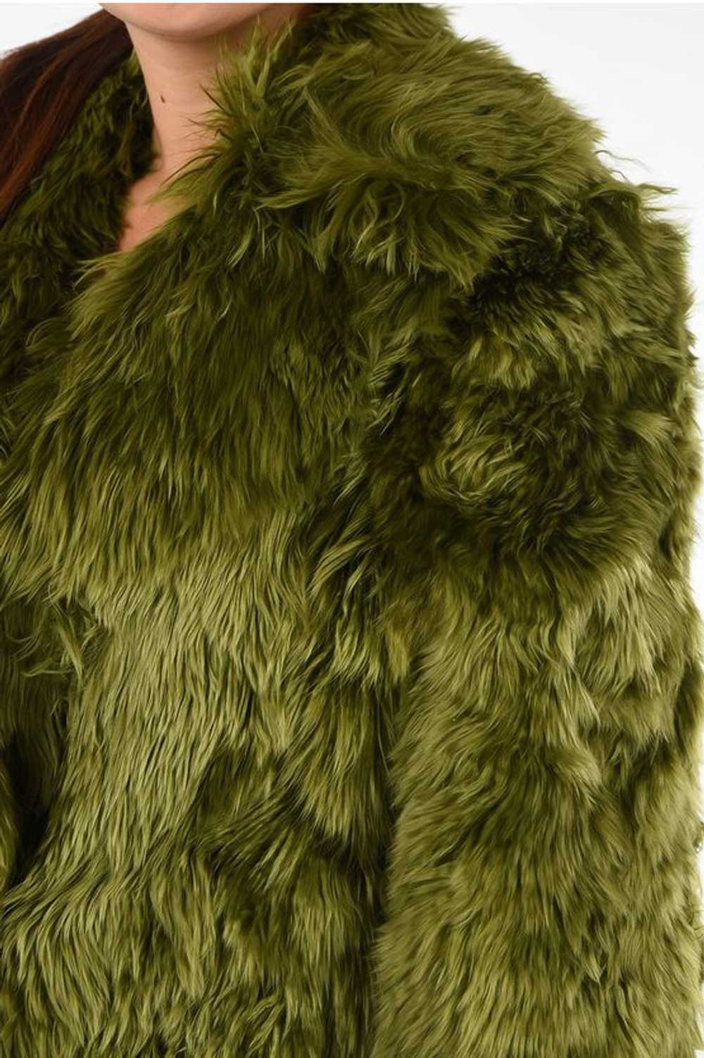 Maison Margiela og1mm0624 Alpaca Fur Coat in Green - image 3