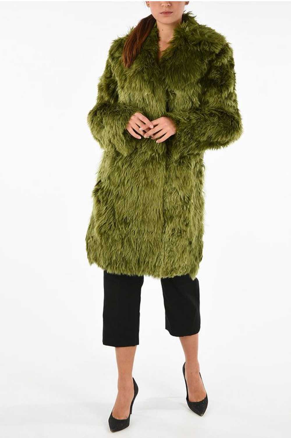 Maison Margiela og1mm0624 Alpaca Fur Coat in Green - image 4