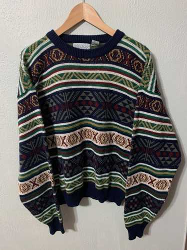 Coloured Cable Knit Sweater × Vintage Vintage Ripp
