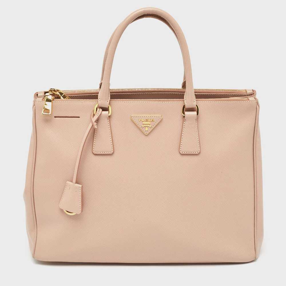 Prada PRADA Light Pink Saffiano Lux Leather Large… - image 1