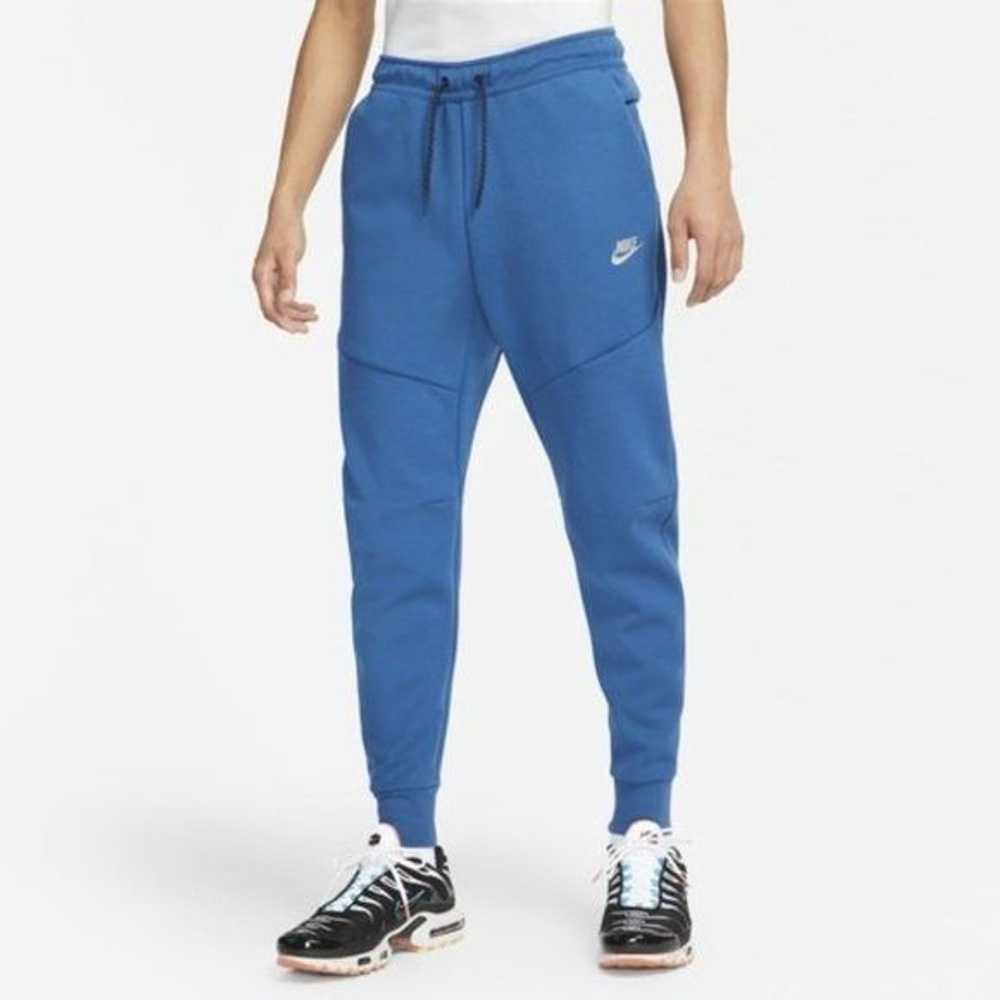 Nike Nike Tech Fleece Pants Brushed Joggers Blue … - image 4