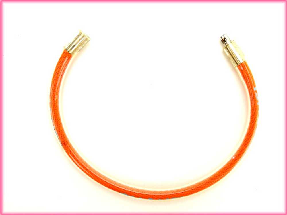 June Flash Chanel Bracelet Ladies Tube Orange T13… - image 3