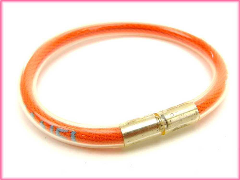 June Flash Chanel Bracelet Ladies Tube Orange T13… - image 4