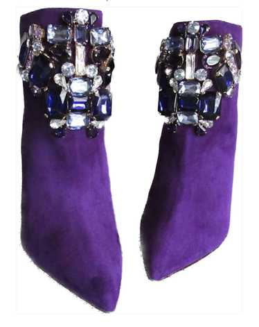 Dsquared2 Dsquared2 purple suede and crystal