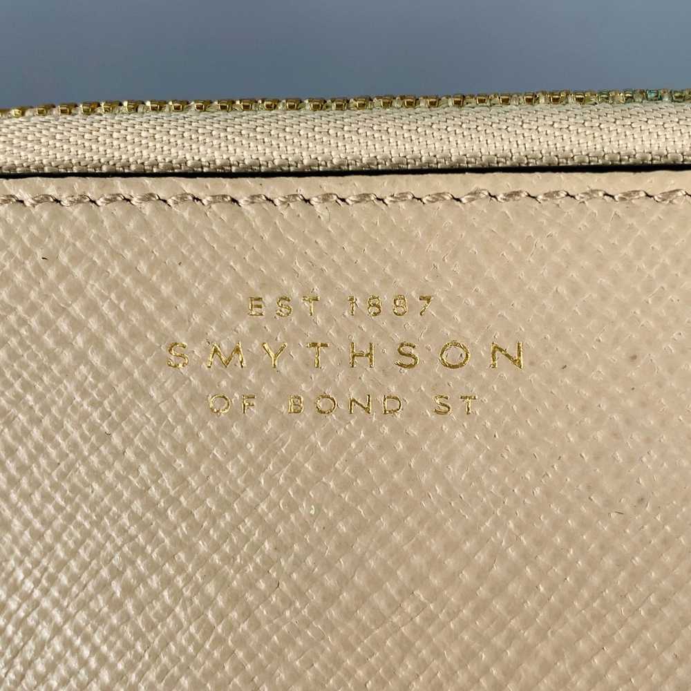 Smythson Khaki Taupe Leather Wallet - image 2