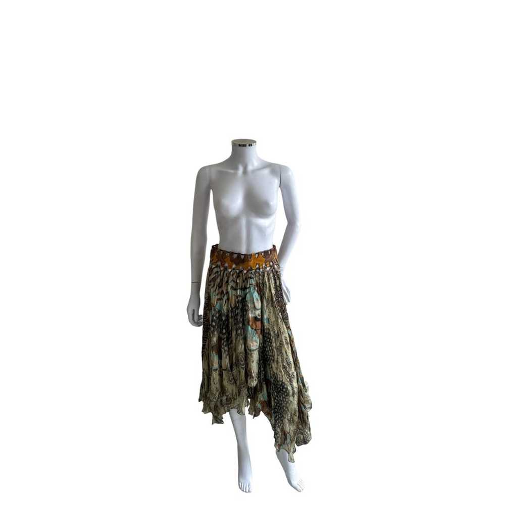 Roberto Cavalli Silk mid-length skirt - image 2