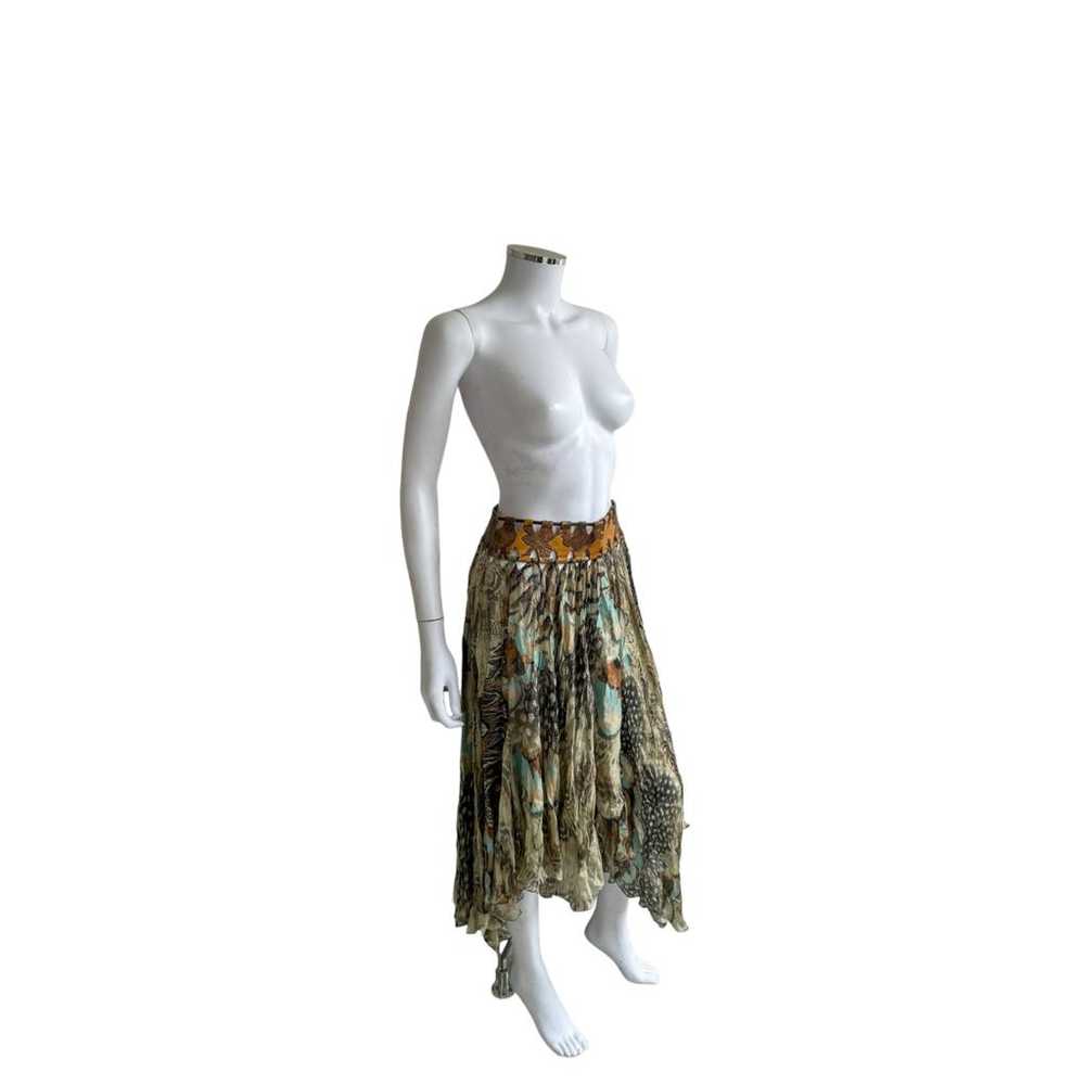 Roberto Cavalli Silk mid-length skirt - image 3