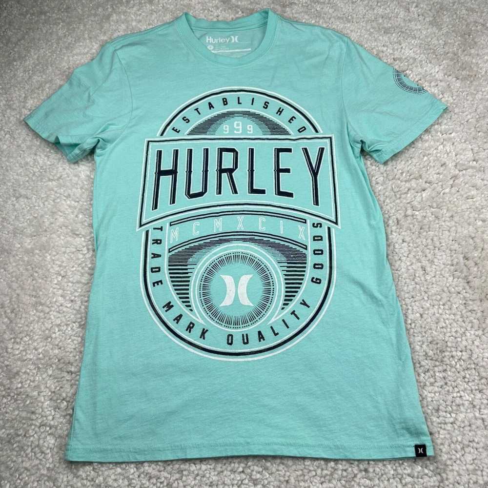 Hurley Hurley Shirt Men Small Blue Short Sleeve G… - image 1