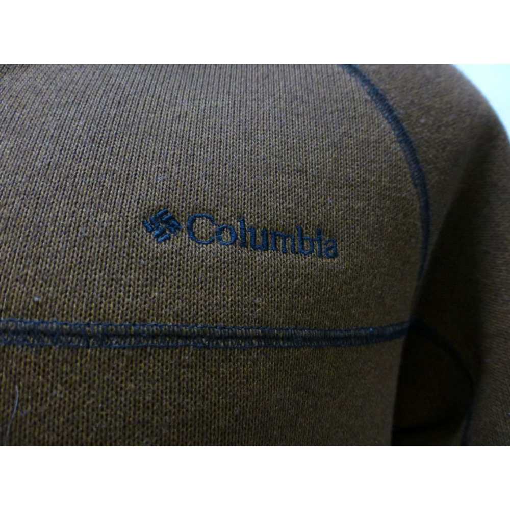Vintage COLUMBIA Omni Shield thk brown 1/2 zip po… - image 3