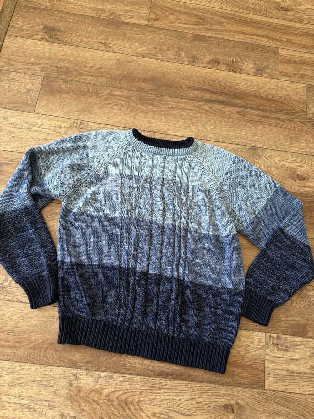 Vintage Vintage 90s Graphix Blue Knit Sweater - image 1