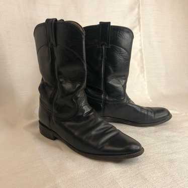 Justin Justin Black Western Cowboy Boots
