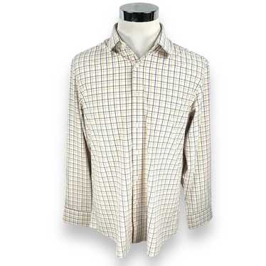 Mizzen+Main Mizzen + Main Shirt Men L White Plaid 