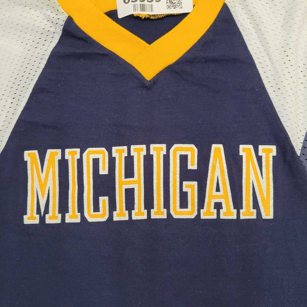 Sportswear Vintage 80s Michigan Wolverines Shirt … - image 11