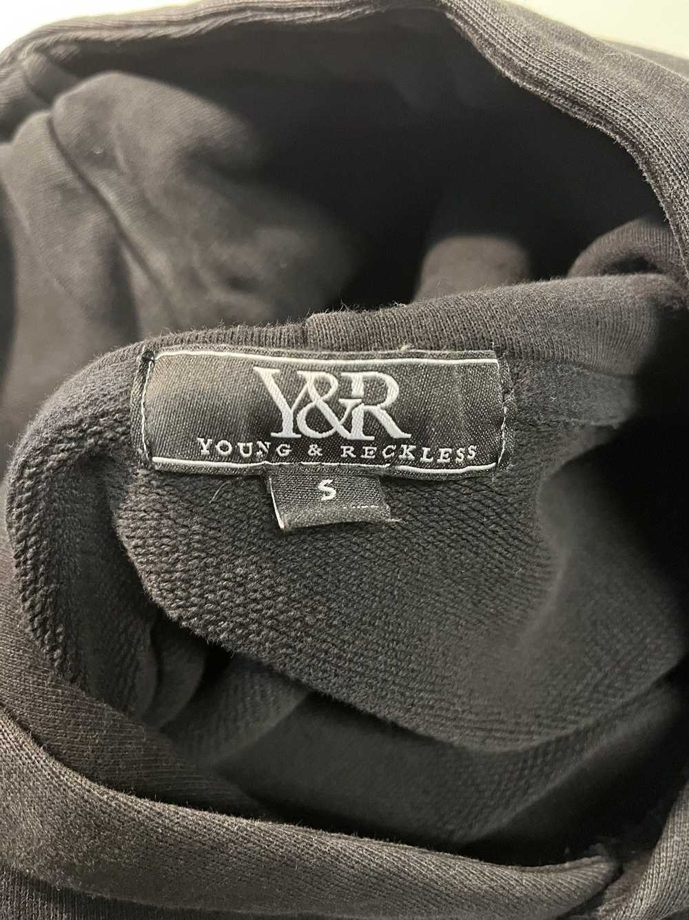 Young And Reckless Y&R Black Script Hoodie - image 3