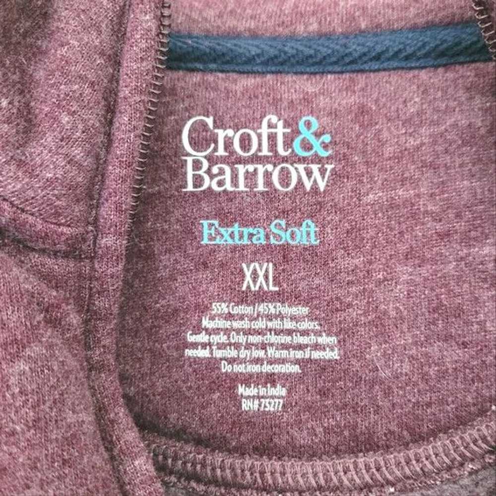 Croft & Barrow Extra Soft Fig Heathered 1/4 Zip F… - image 6