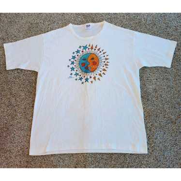 Anvil Vintage Sun & Moon Face T Shirt XL Adults W… - image 1