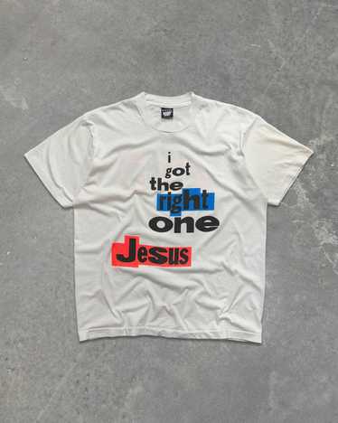 Vintage VINTAGE "I GOT THE RIGHT ONE JESUS" T-SHIR