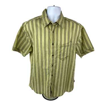 Born KUHL Shirt Mens Large Yellow Green S/S Born … - image 1