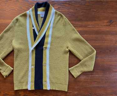 Cardigan × Vintage Vintage 50’s Campus Lambswool … - image 1