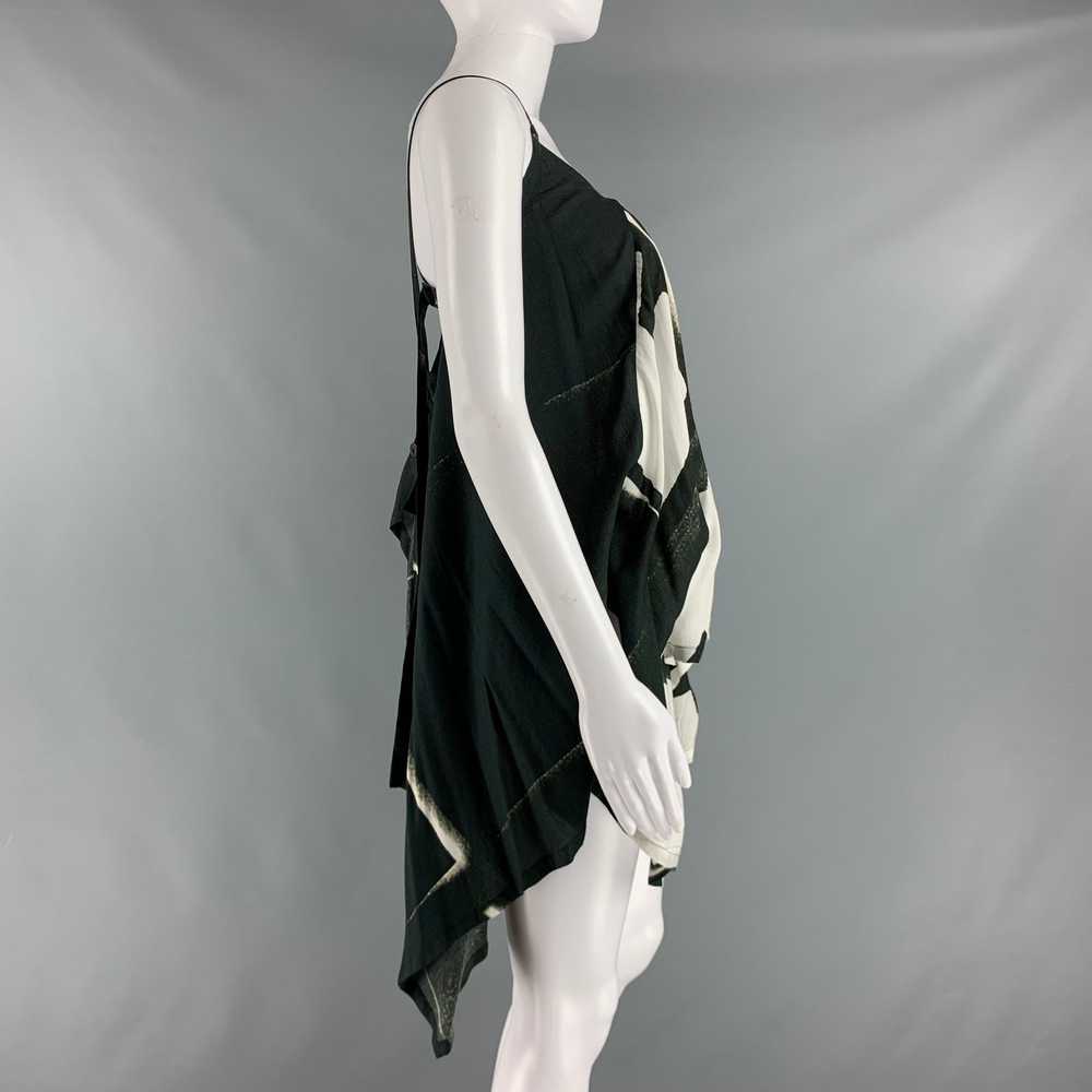 Ann Demeulemeester Black White Viscose Abstract C… - image 2