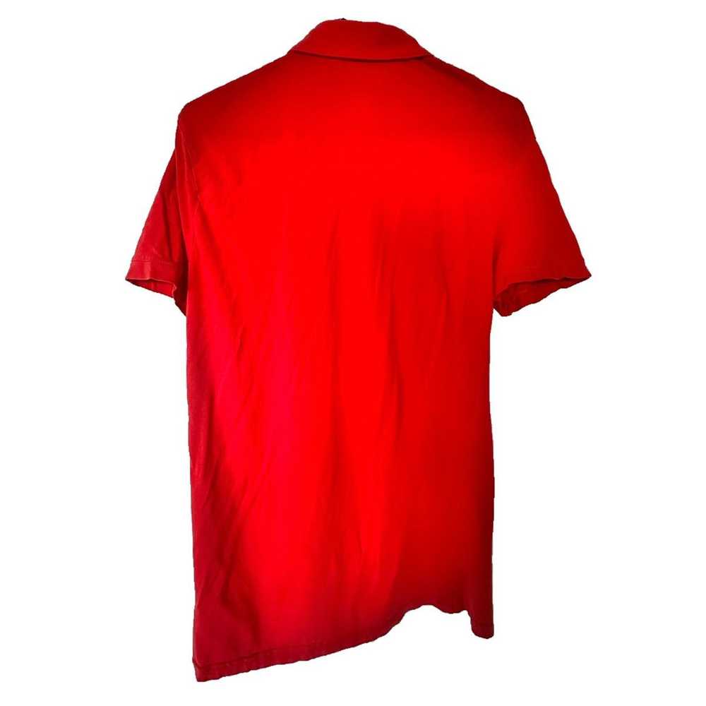 H&M H&M Bright Red Stretch Polo - image 2