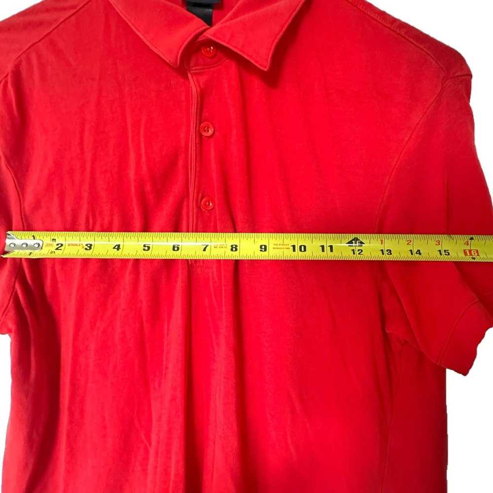 H&M H&M Bright Red Stretch Polo - image 3