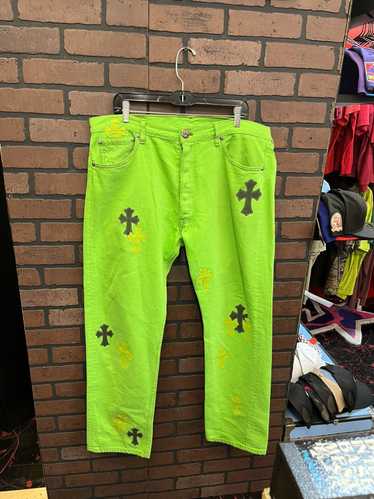 Chrome Hearts Chrome Hearts Neon Green Denim