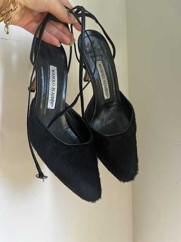 Manolo Blahnik - black manolo blanik heels -