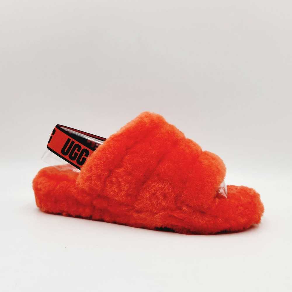Ugg UGG Women Orange Sheepskin Cozy Platform Slip… - image 1