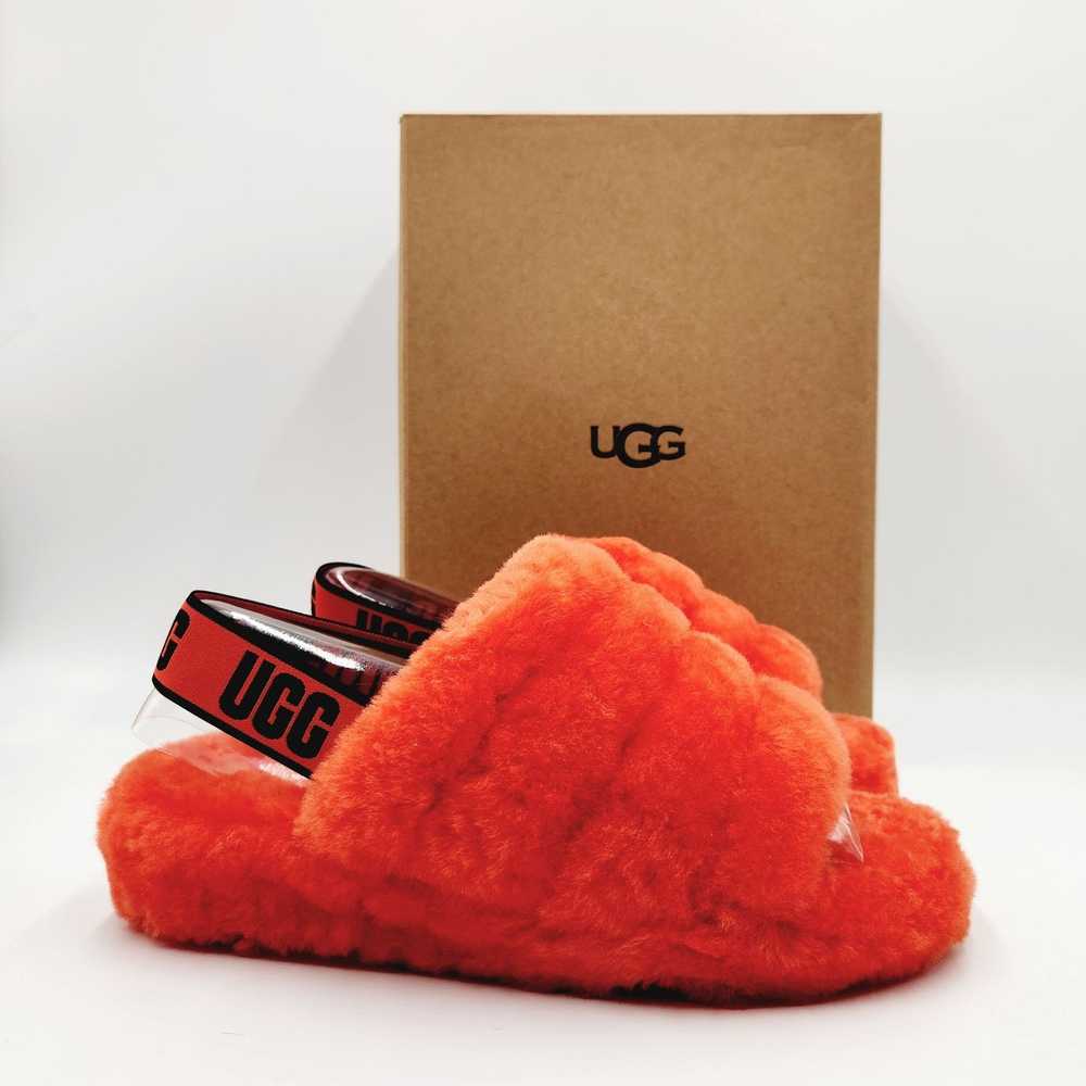 Ugg UGG Women Orange Sheepskin Cozy Platform Slip… - image 3
