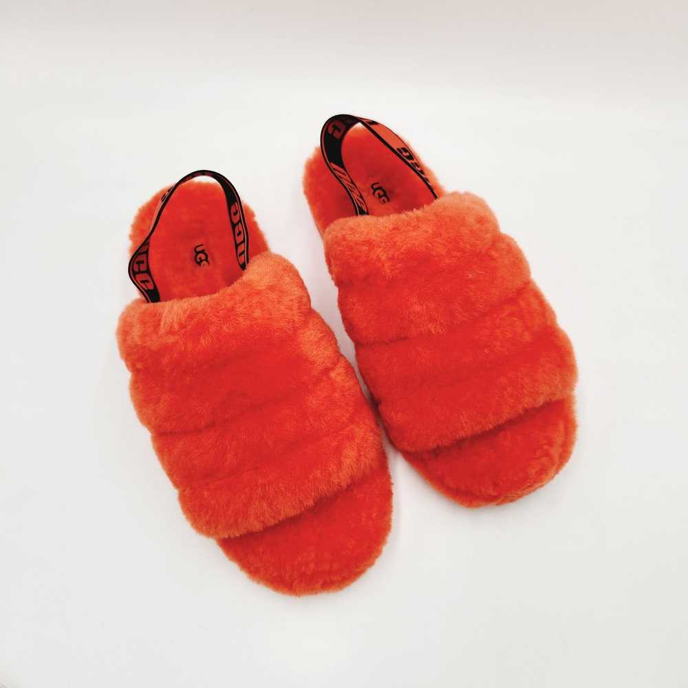 Ugg UGG Women Orange Sheepskin Cozy Platform Slip… - image 4