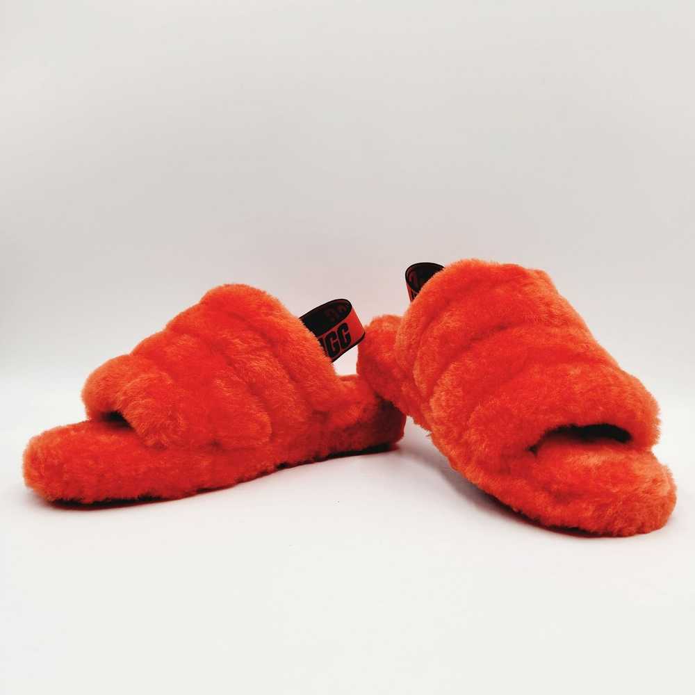 Ugg UGG Women Orange Sheepskin Cozy Platform Slip… - image 5