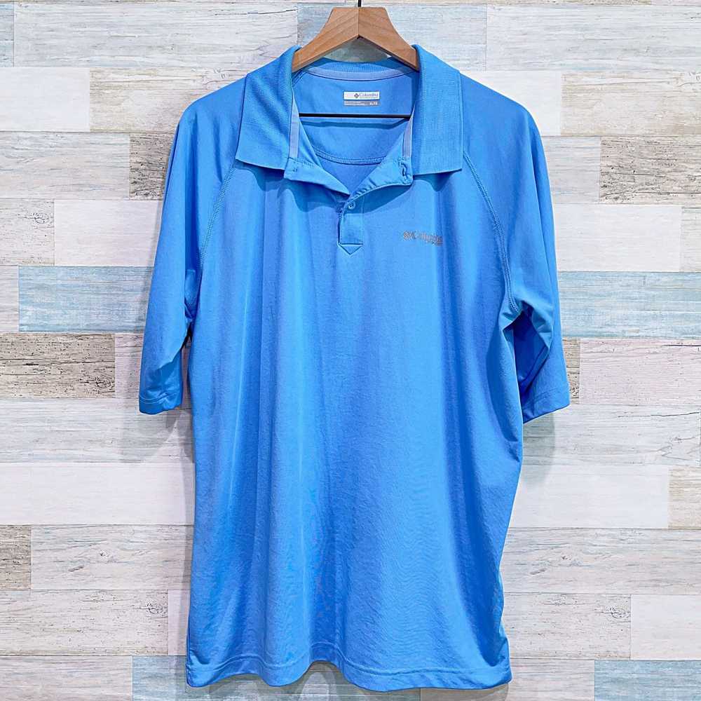 Columbia Columbia PFG Golf Tech Polo Shirt Blue S… - image 1