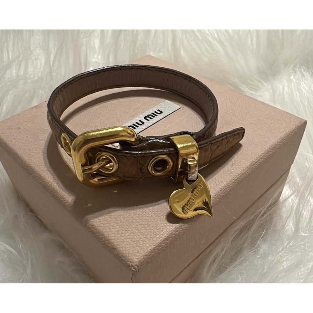Miu Miu Leather bracelet - image 2
