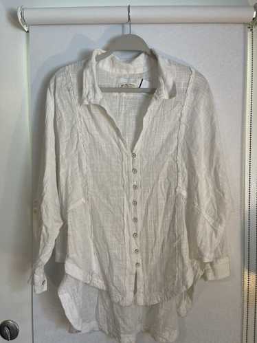 Free People Free People White Long Sleeve Shirt