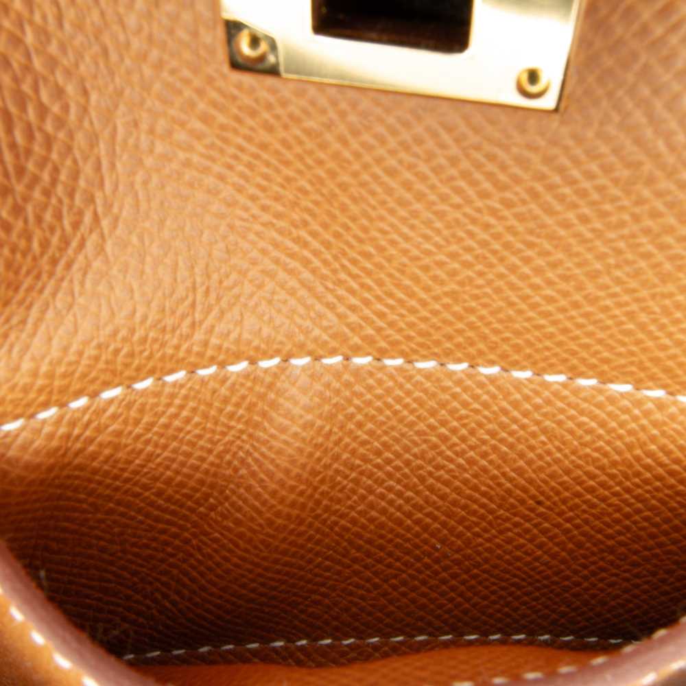 Brown Hermès Epsom and Swift Kelly Pocket Strap - image 5