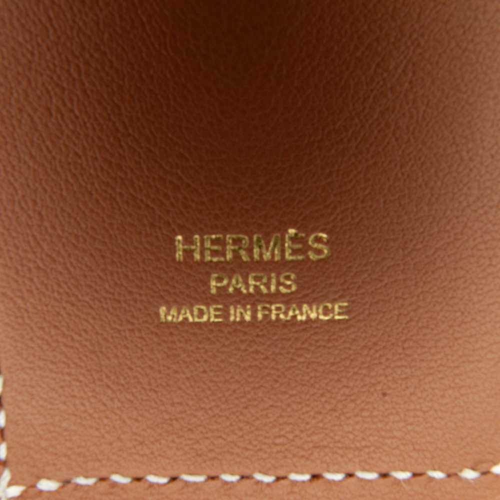 Brown Hermès Epsom and Swift Kelly Pocket Strap - image 8