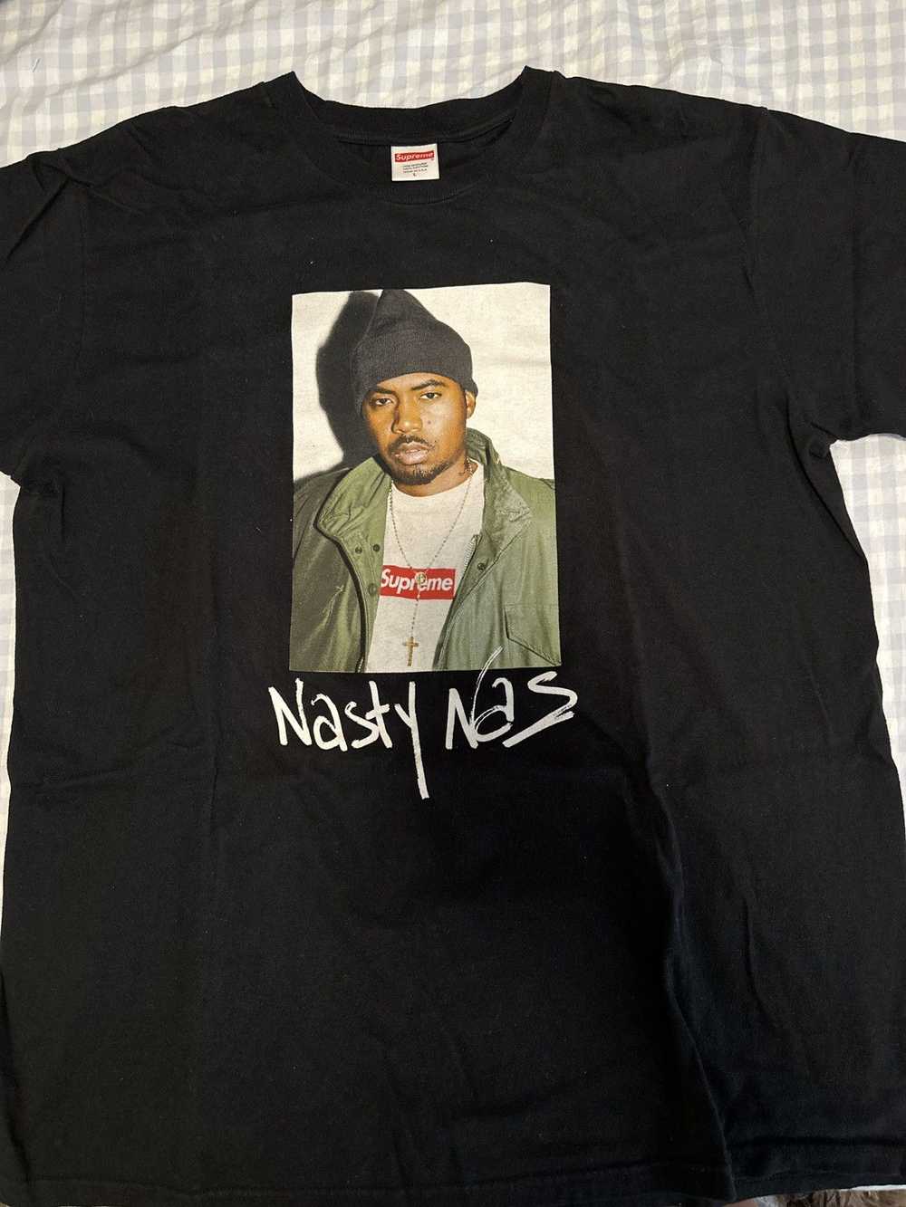 Supreme Supreme Nas Photo Tee Black Large - image 2