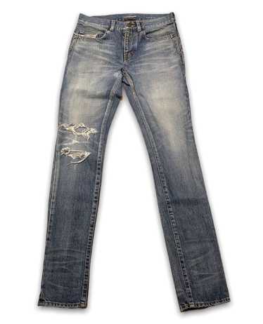 Saint Laurent Paris DO2 Distressed Denim - image 1