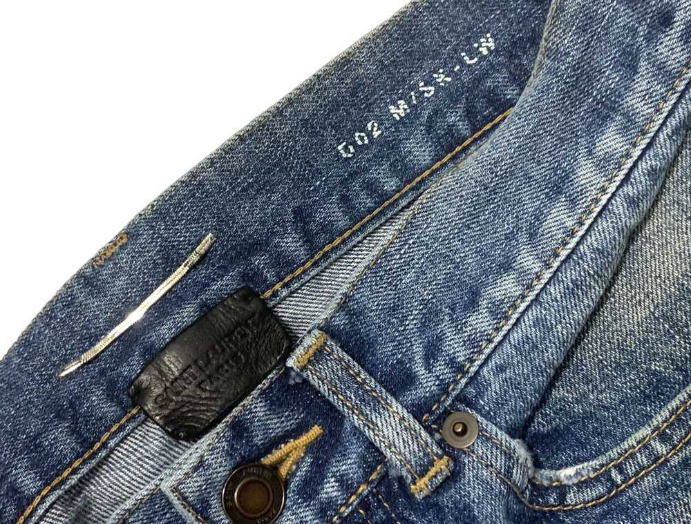 Saint Laurent Paris DO2 Distressed Denim - image 3