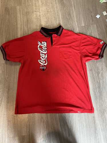 Coca-Cola ポロシャツ USA ヴィンテージ 90年代 USA製 coca-cola コカ・コーラ アドバタイジング 刺繍