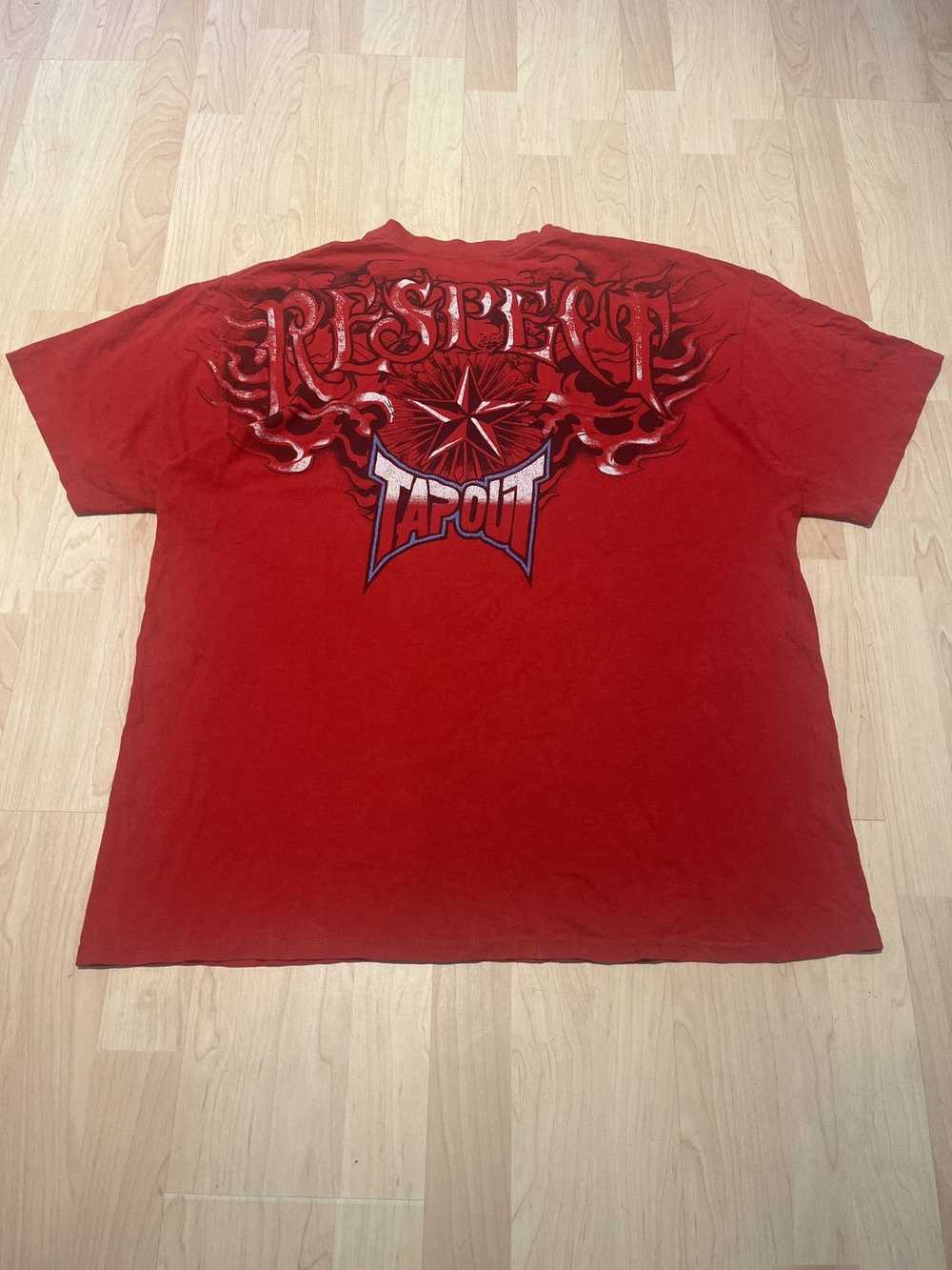 Tapout Crazy y2k aop tribal grunge tapout skull t… - image 3