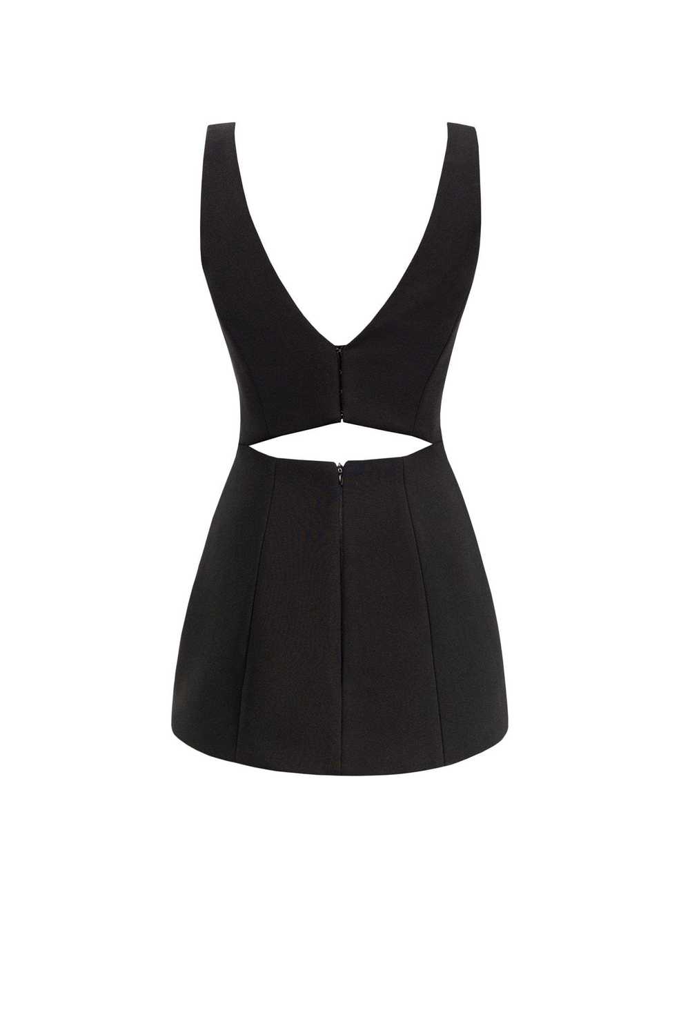 Milla Glossy ultra mini dress in black with cutou… - image 3